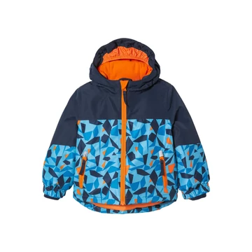 Télikabát - fiú - kék, mintás