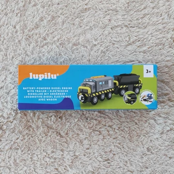 Lupilu elemes játékvonat - szürke