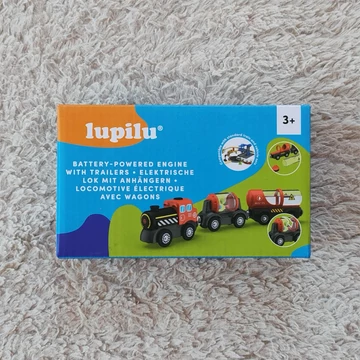 Lupilu elemes játékvonat - piros