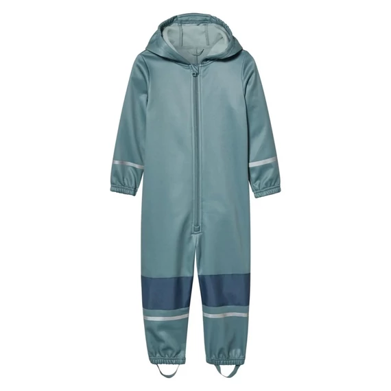 Fiús softshell overall sötétzöld színben