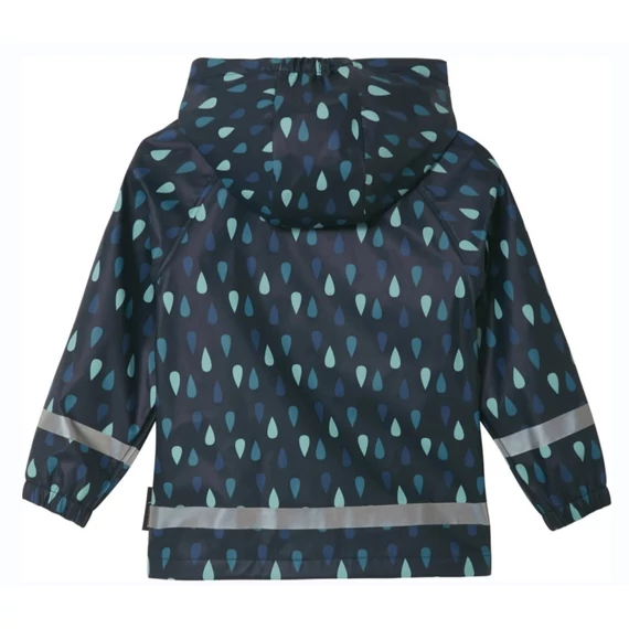 Esőkabát - fiú - sötétkék, esőcseppes