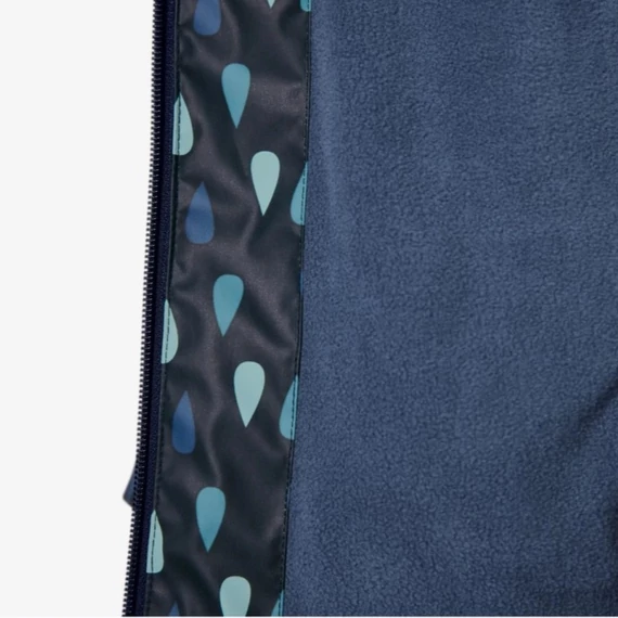 Esőkabát - fiú - sötétkék, esőcseppes