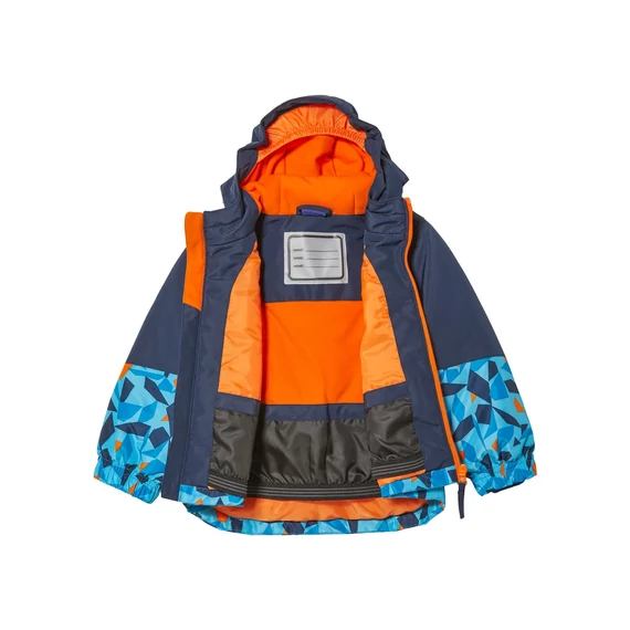 Télikabát - fiú - kék, mintás