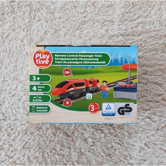 Vonatos játék - távirányítós játékvonat piros színben